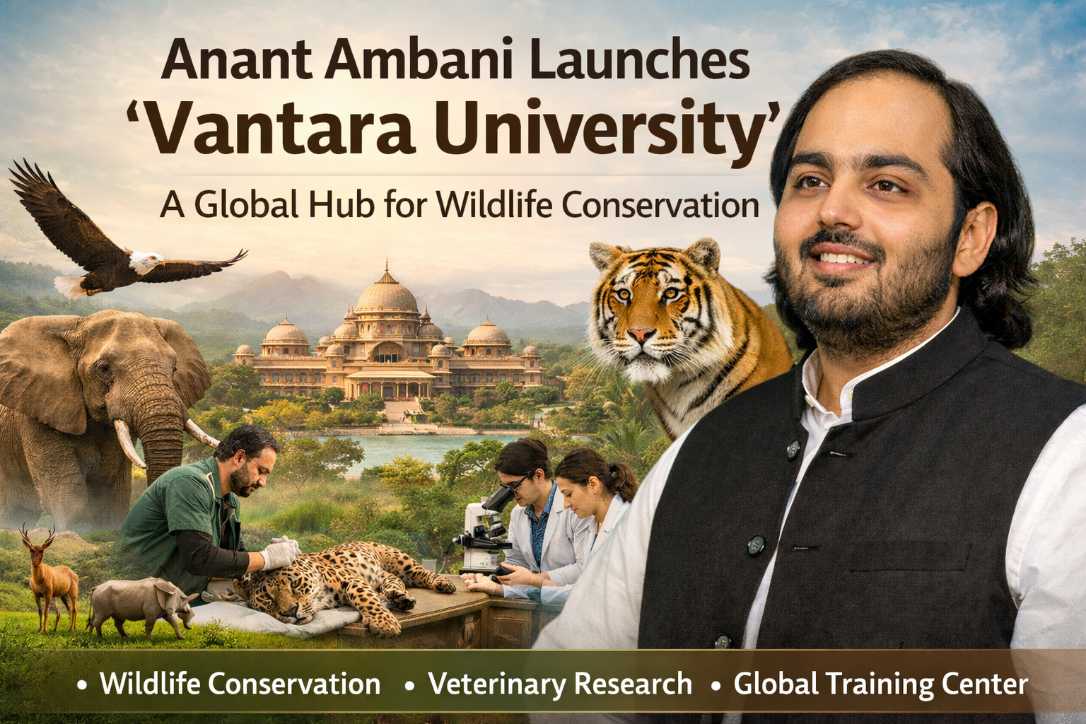 अनंत अंबानी बनाएंगे वंतारा यूनिवर्सिटी