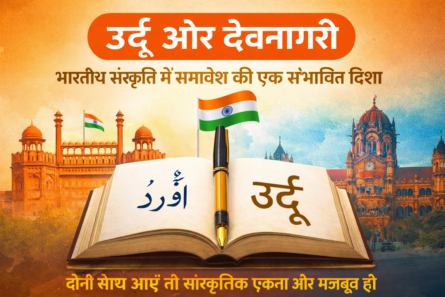 उर्दू और देवनागरी - Cultural unity through language and heritage