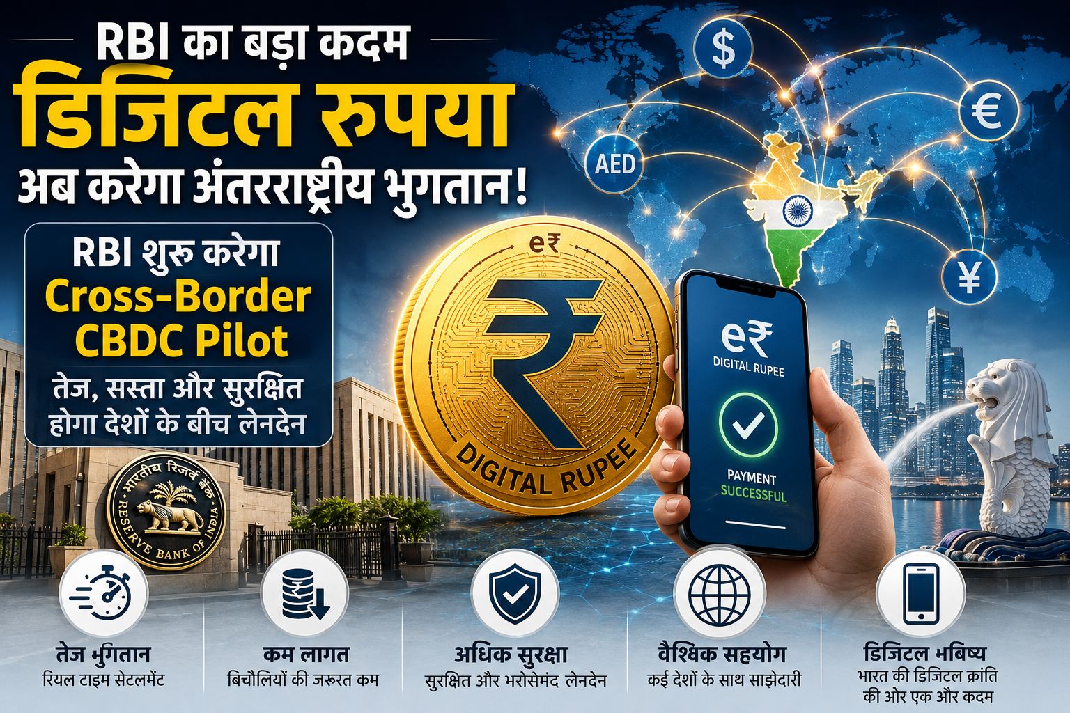 भारत का डिजिटल रुपया और वैश्विक भुगतान