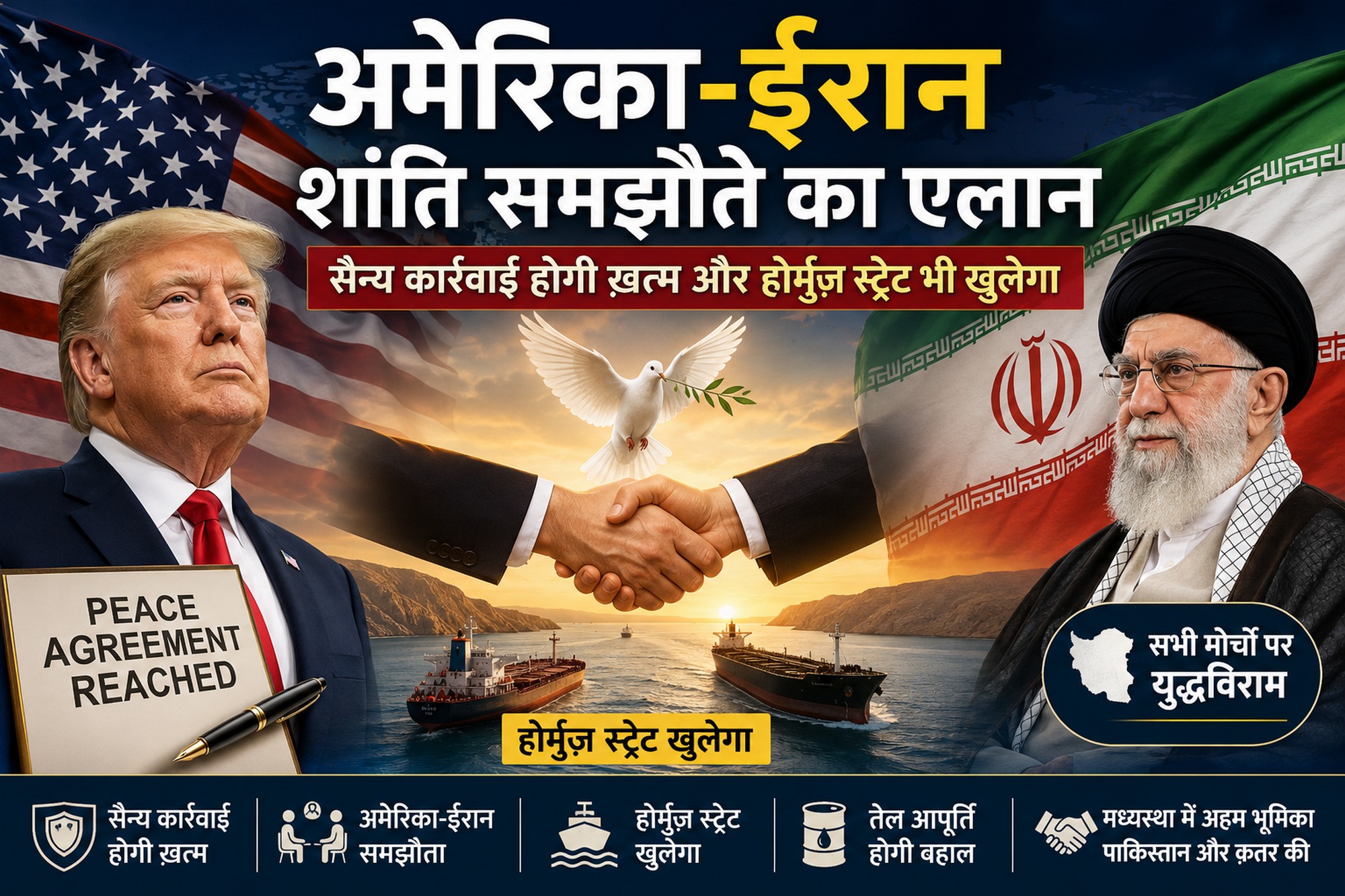 US-Iran peace agreement announcement
