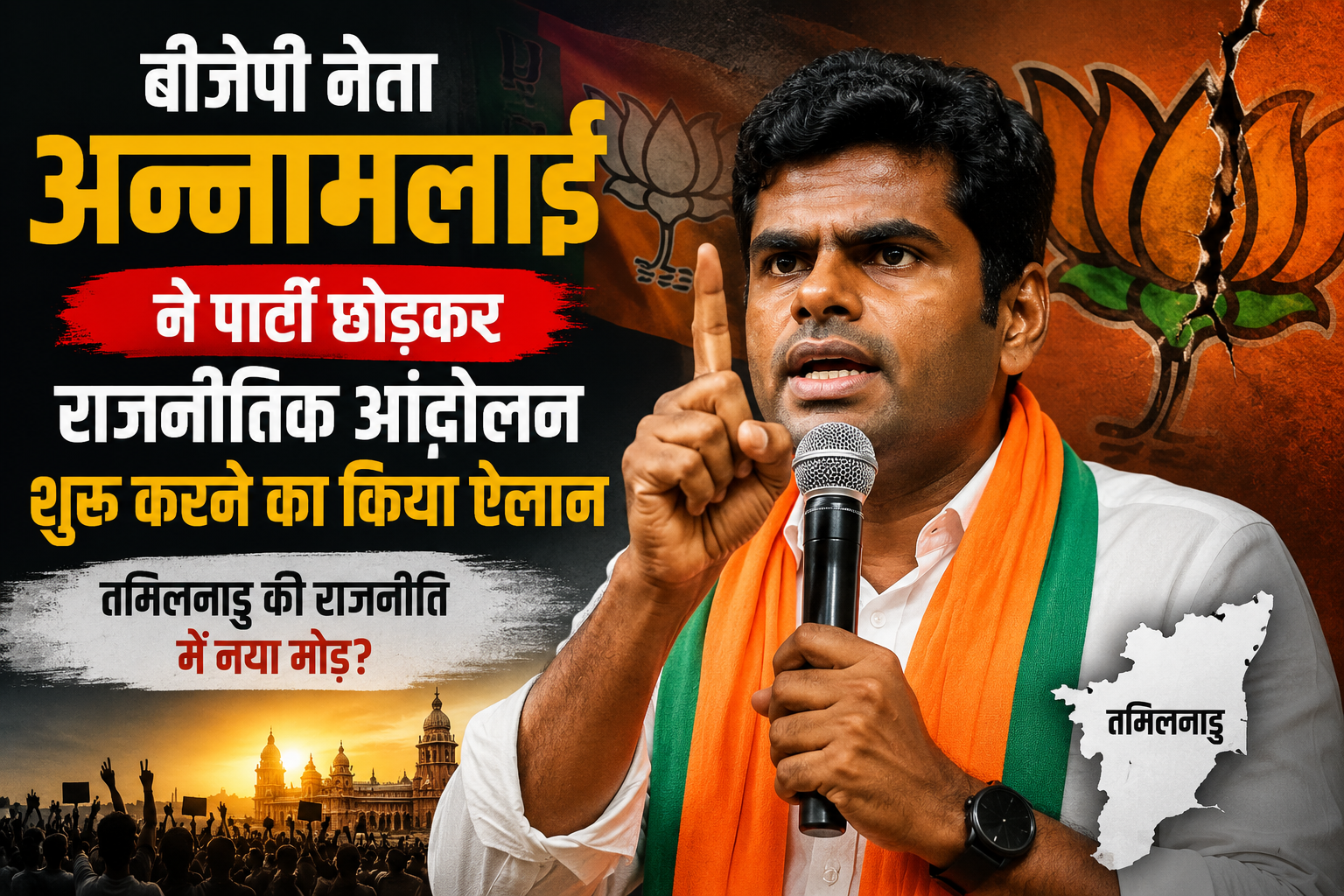 अन्नामलाई का राजनीतिक आंदोलन